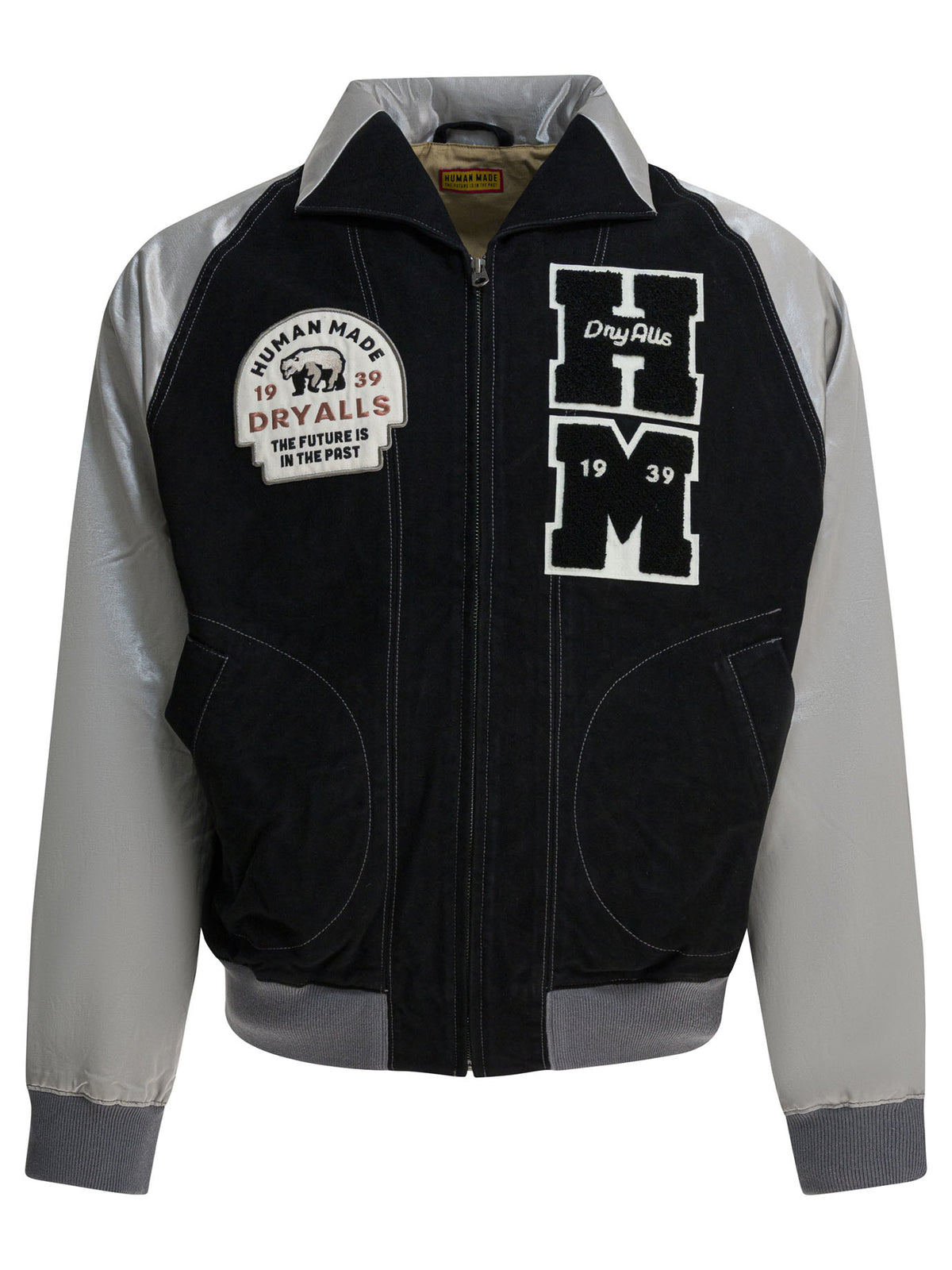 Satin "Varsity" Bomber Jacket Jackets and Coats