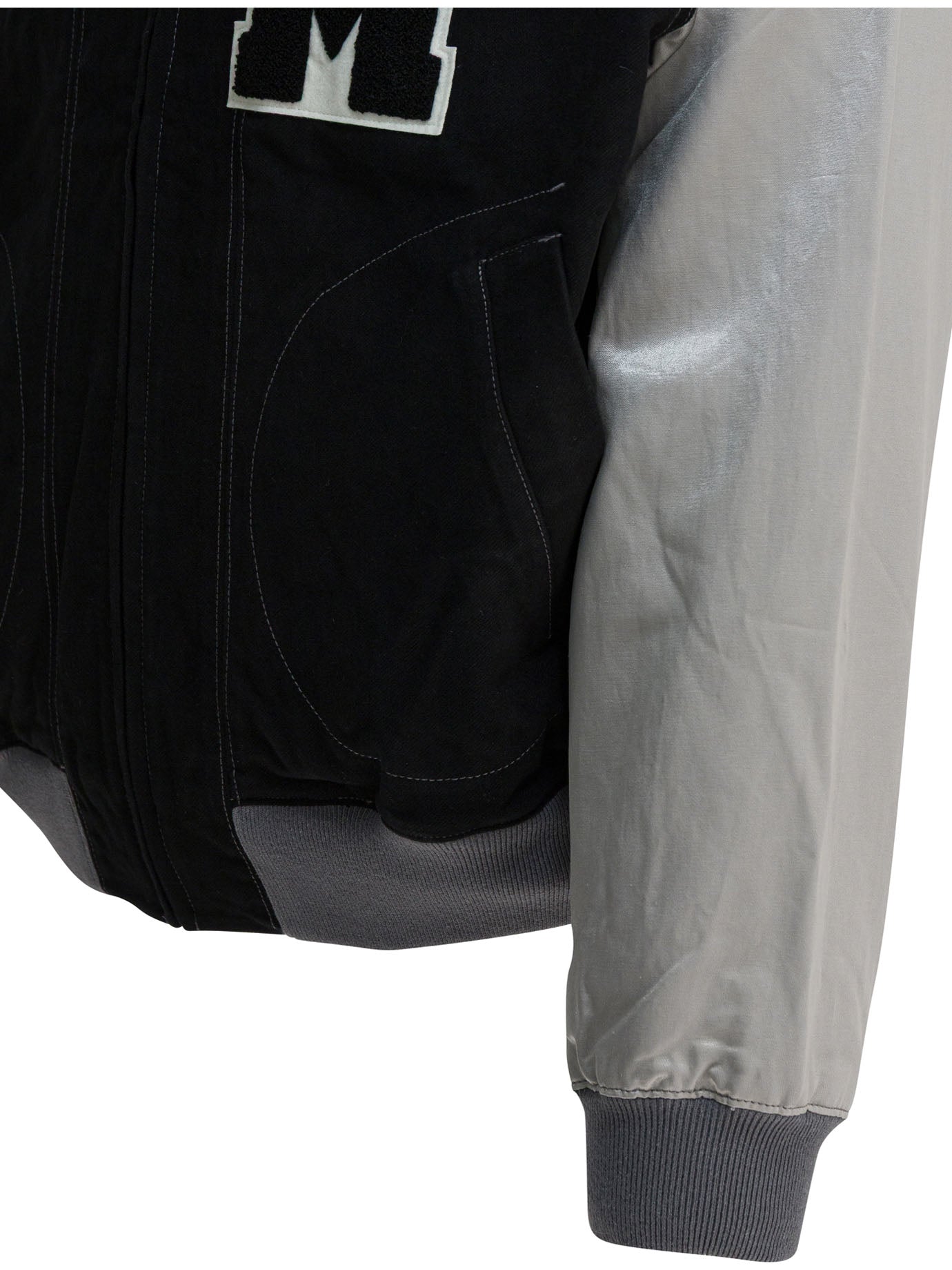 Satin "Varsity" Bomber Jacket Jackets and Coats
