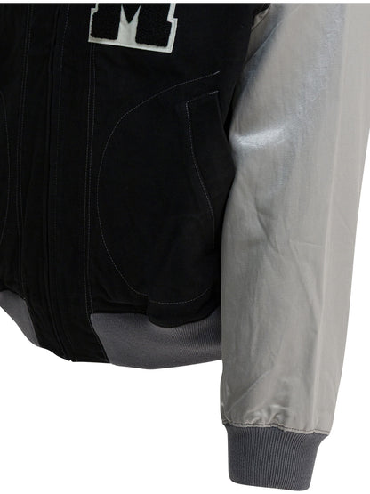Satin "Varsity" Bomber Jacket Jackets and Coats