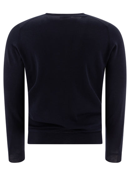 Merino wool "Lundy" crewneck sweater in Knitwear