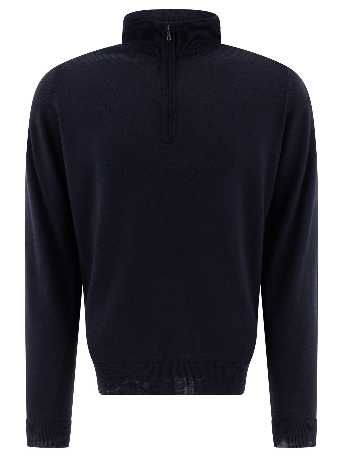 Merino wool "Tapton" half-zip sweater Knitwear
