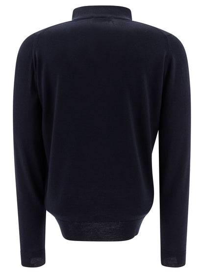 Merino wool "Tapton" half-zip sweater Knitwear