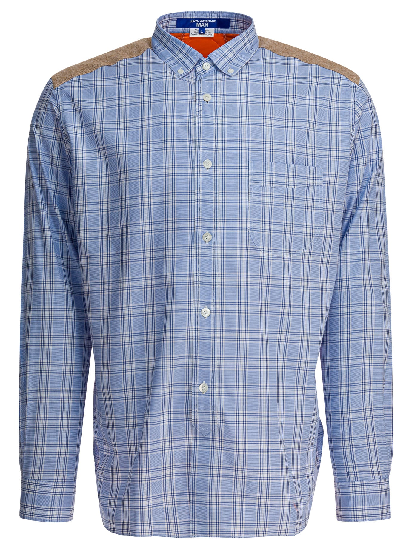 Check shirt with quilted inserts Shirts