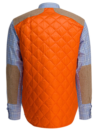 Check shirt with quilted inserts Shirts