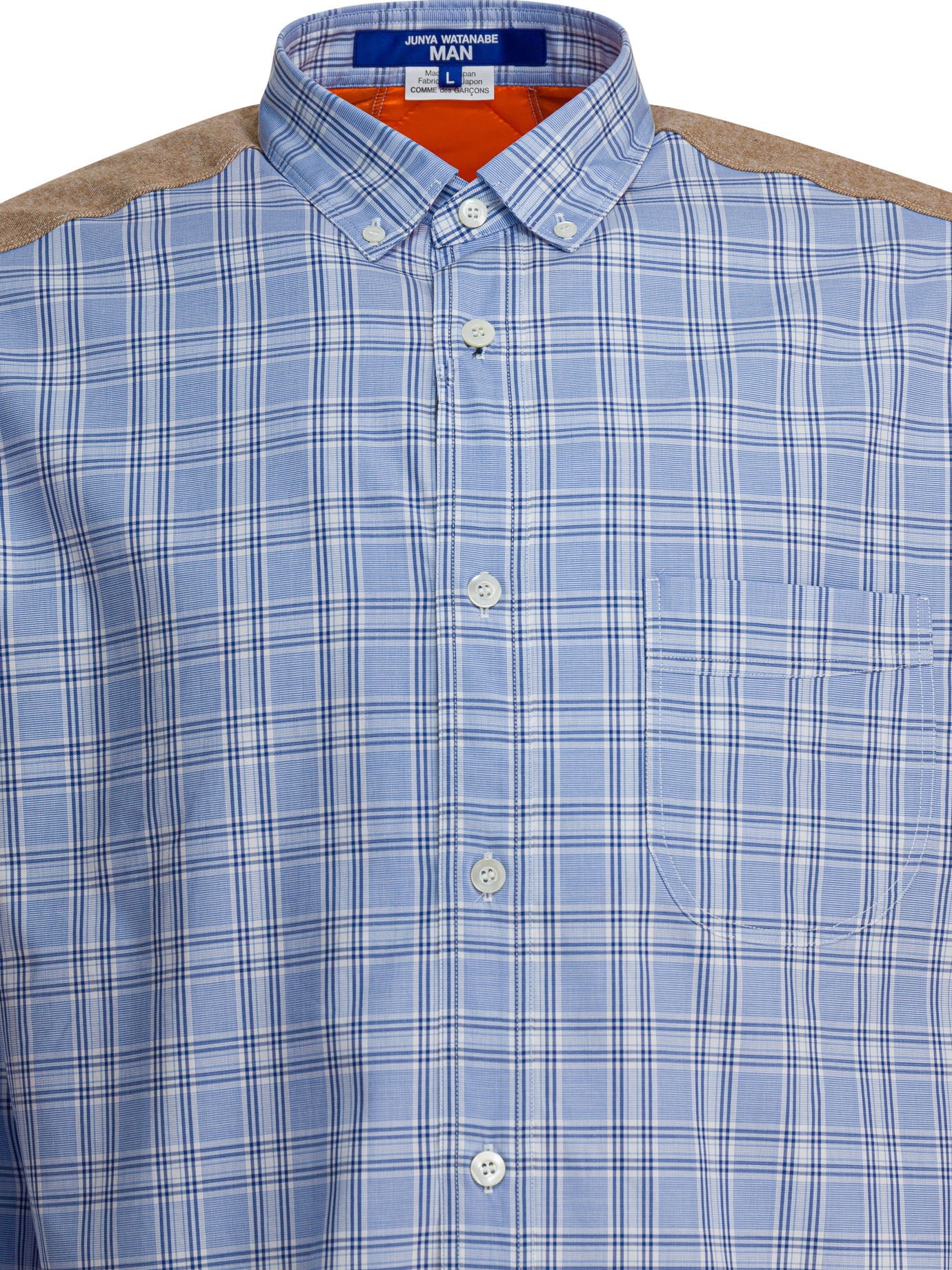 Check shirt with quilted inserts Shirts