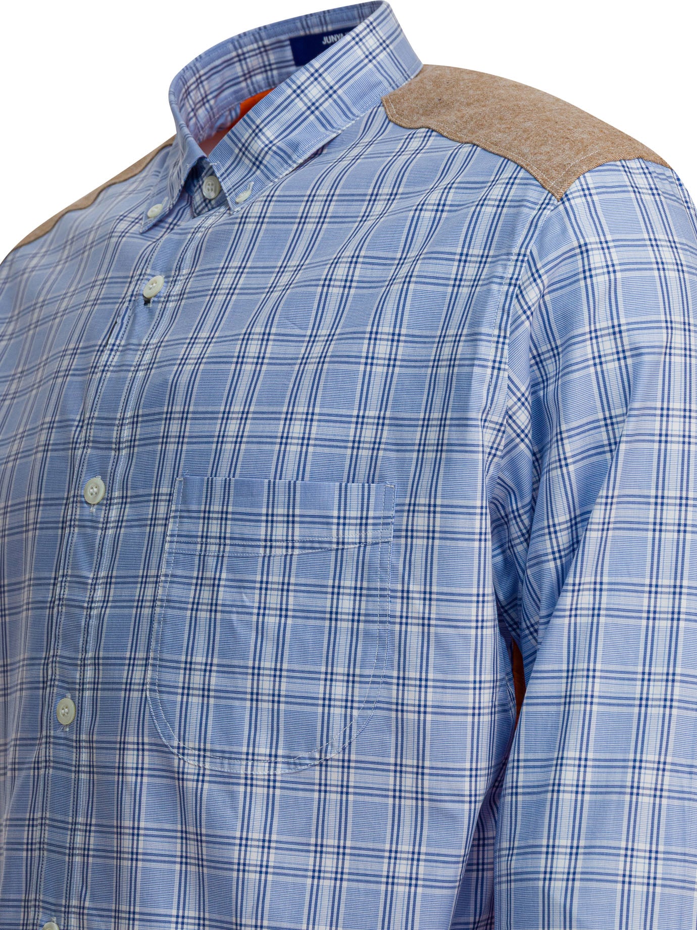 Check shirt with quilted inserts Shirts