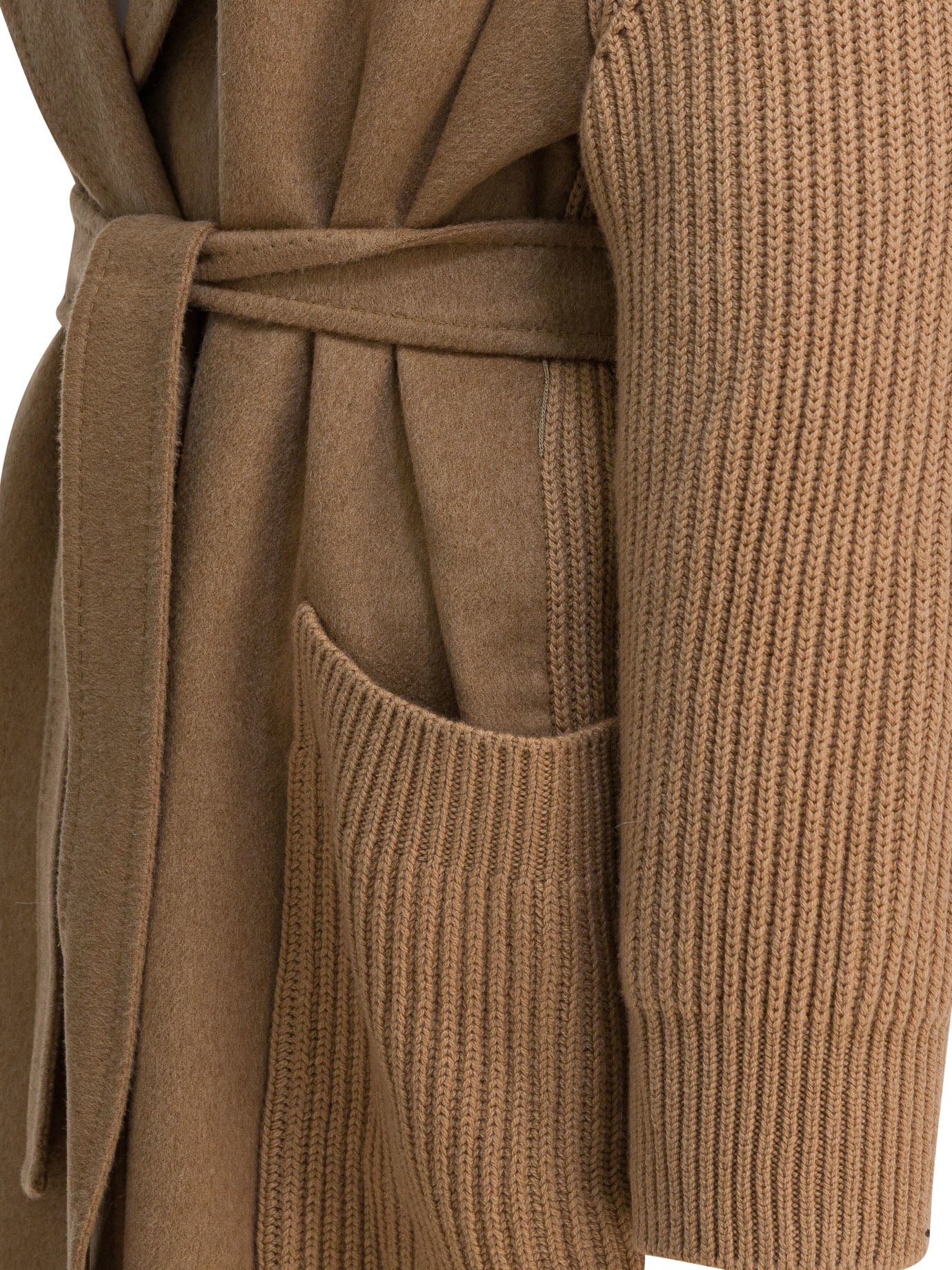 Camel long coat Jackets and Coats