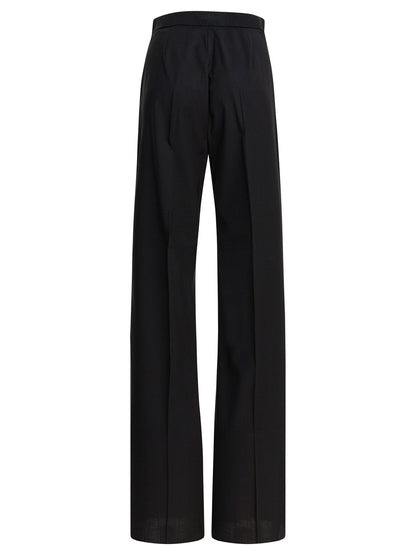 Light wool straight trousers Trousers