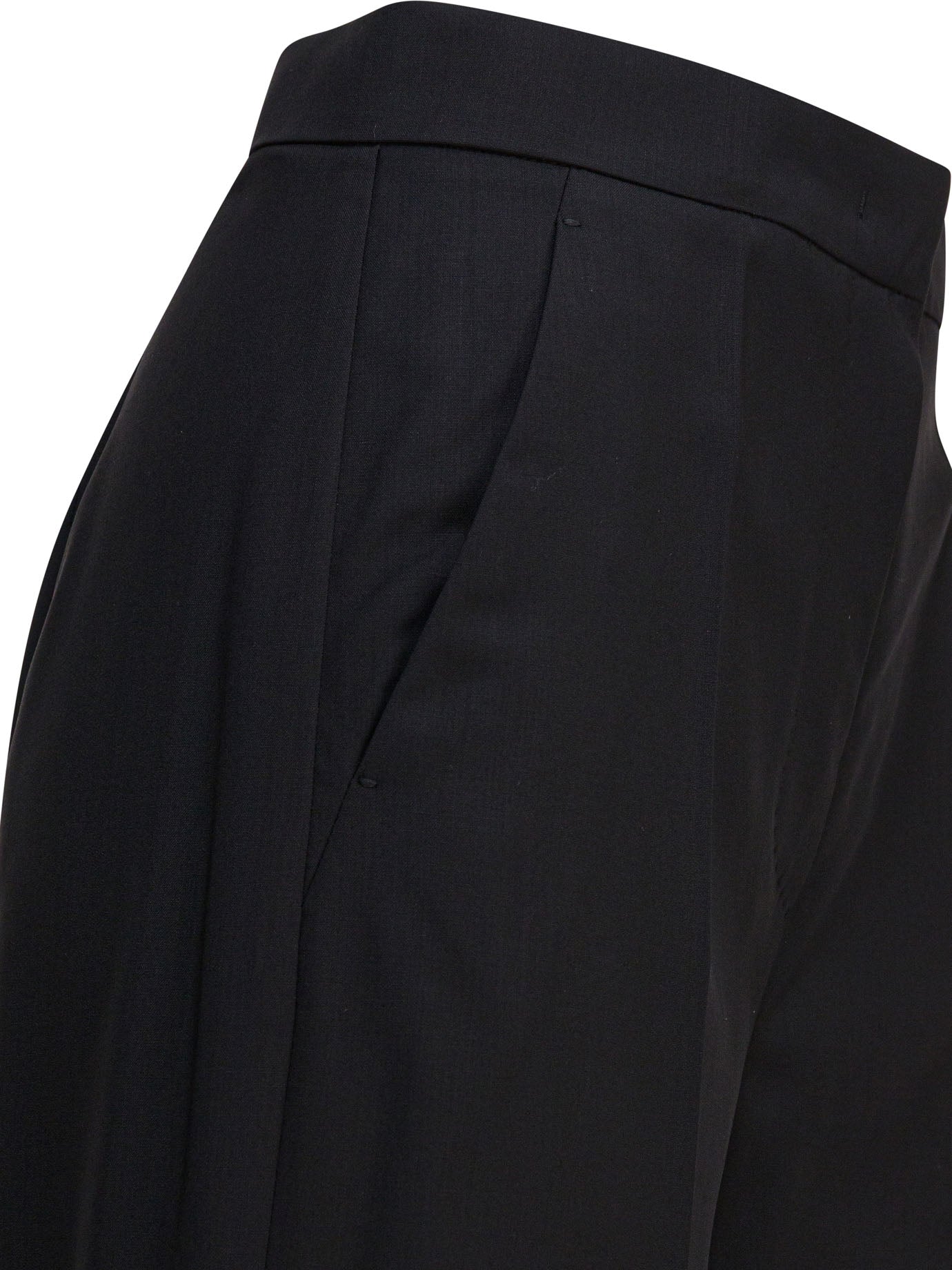 Light wool straight trousers Trousers