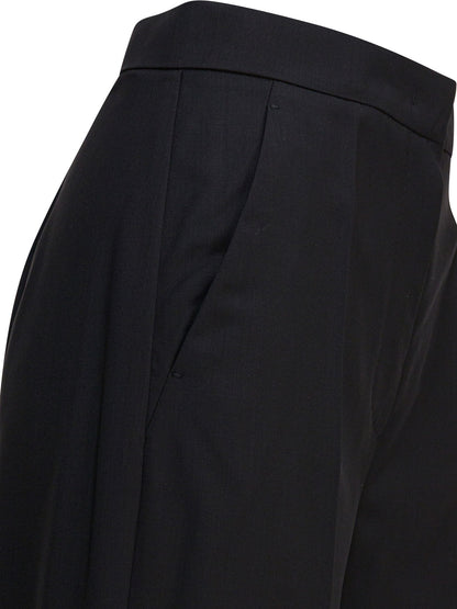 Light wool straight trousers Trousers