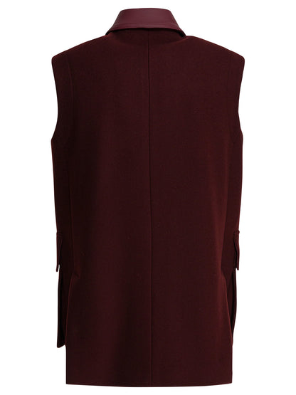Sleeveless jacket in wool and alpaca Jackets and Coats