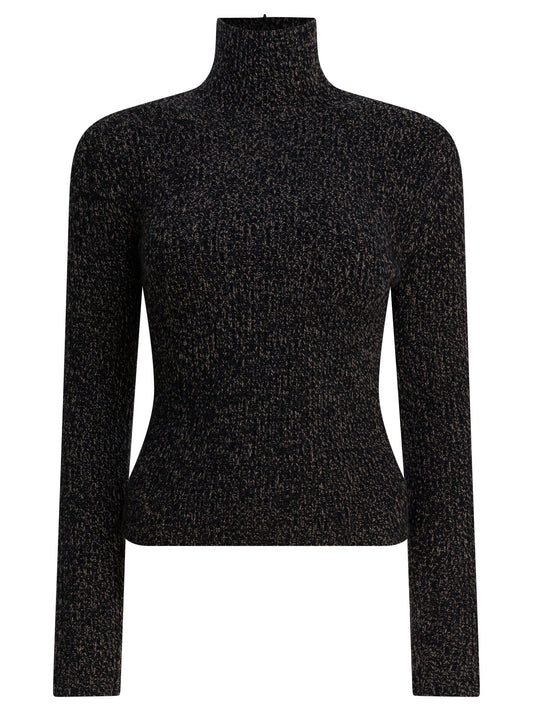Wool and cashmere mouliné turtleneck sweater Knitwear