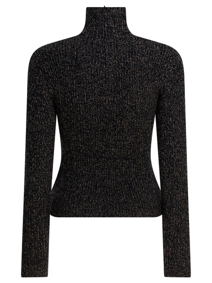 Wool and cashmere mouliné turtleneck sweater Knitwear