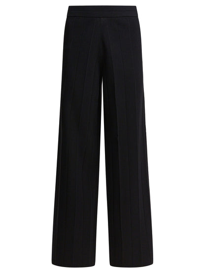 Wide knit pants Trousers
