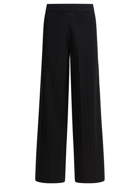 Wide knit pants Trousers