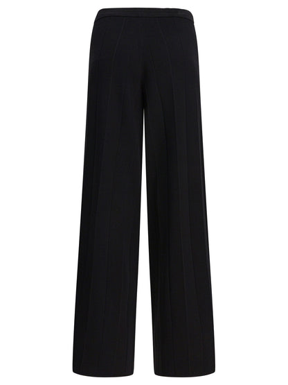 Wide knit pants Trousers