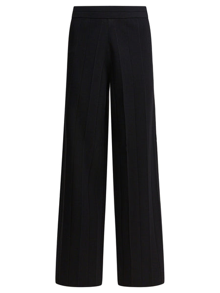 Wide knit pants Trousers