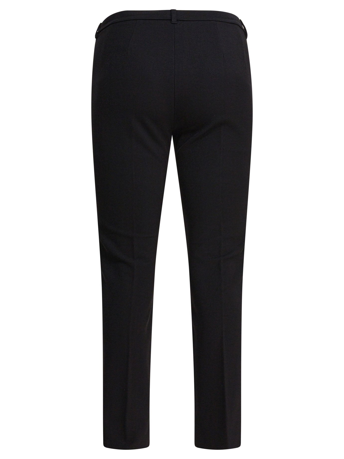 Stretch cotton blend pants Trousers