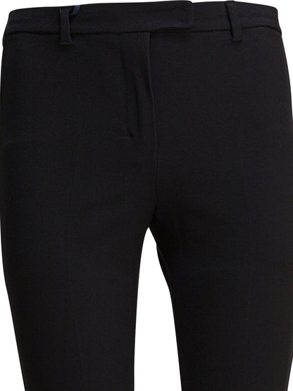 Stretch cotton blend pants Trousers