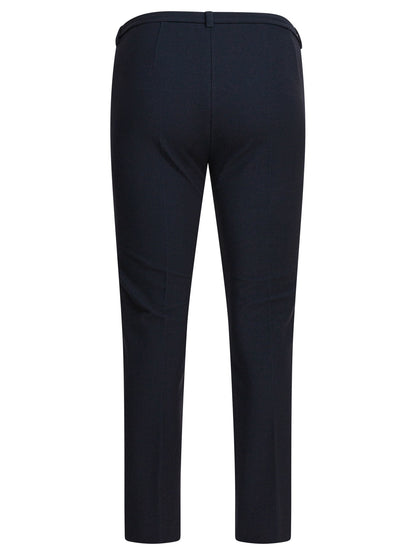 Stretch cotton blend pants Trousers
