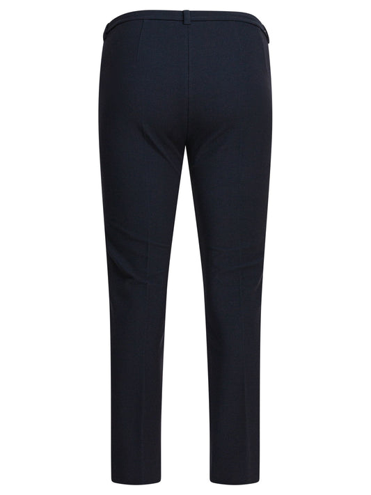 Stretch cotton blend pants Trousers