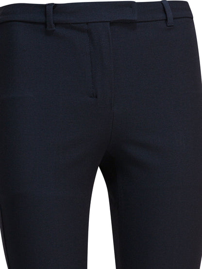 Stretch cotton blend pants Trousers