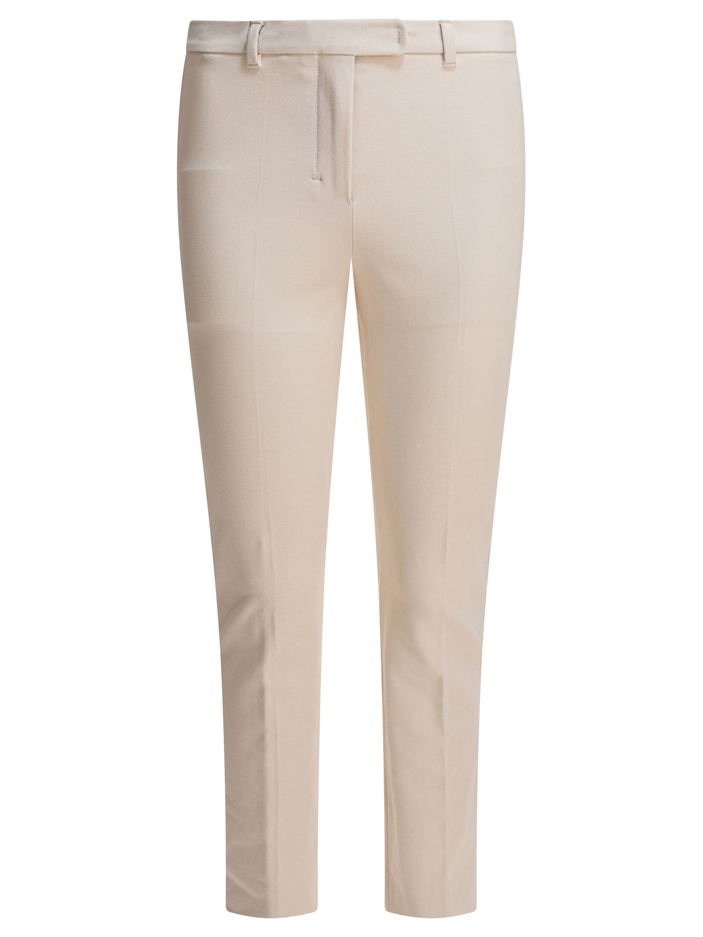 Stretch cotton blend pants Trousers