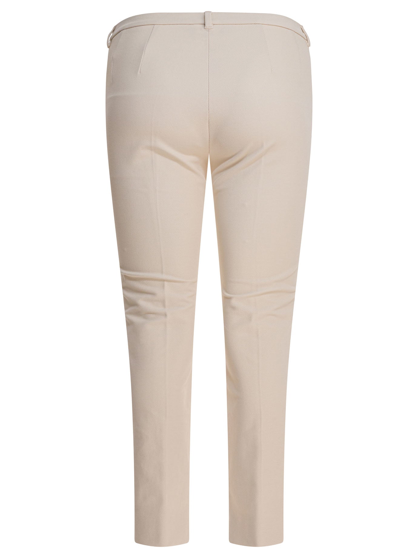 Stretch cotton blend pants Trousers