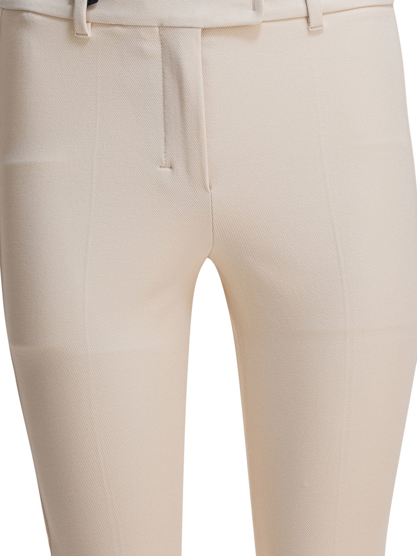 Stretch cotton blend pants Trousers