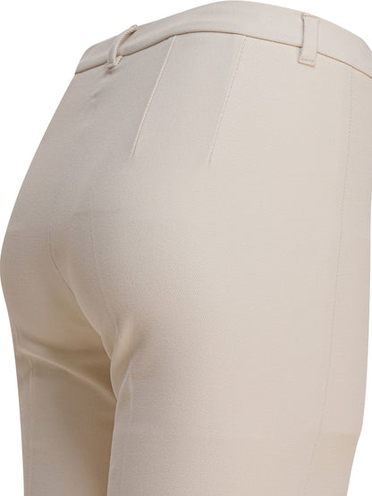 Stretch cotton blend pants Trousers