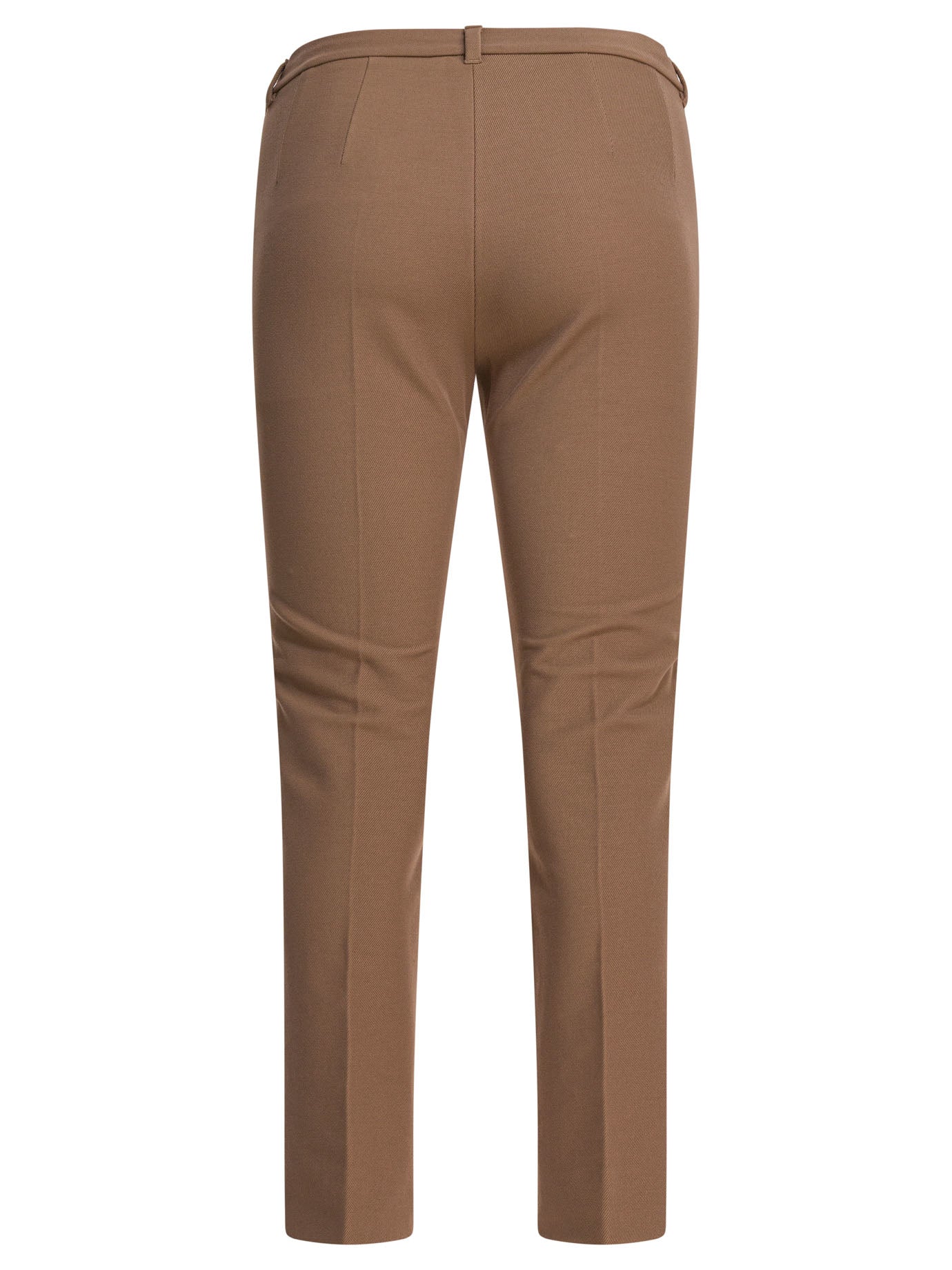 Stretch cotton blend pants Trousers