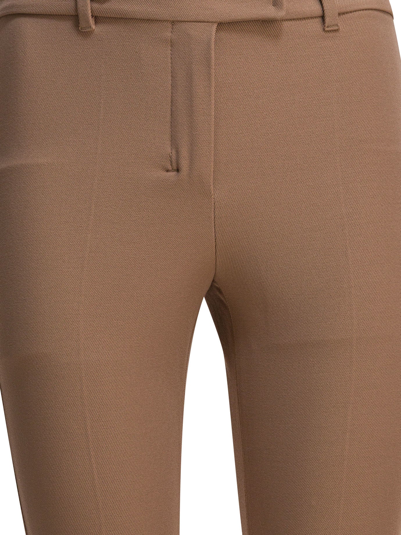 Stretch cotton blend pants Trousers