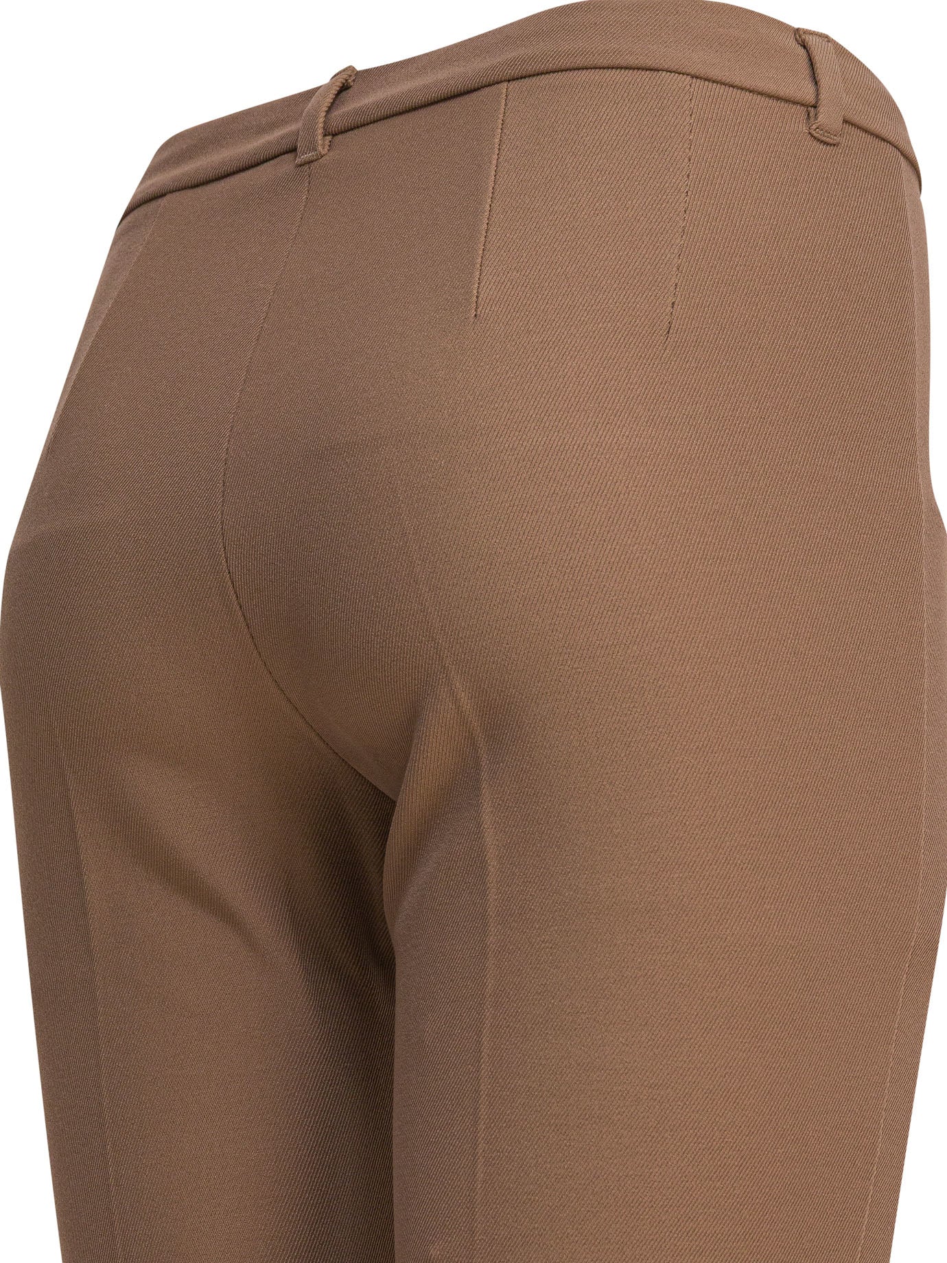 Stretch cotton blend pants Trousers