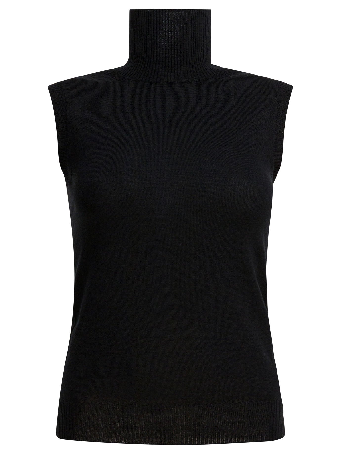Mock neck sleeveless Knitwear