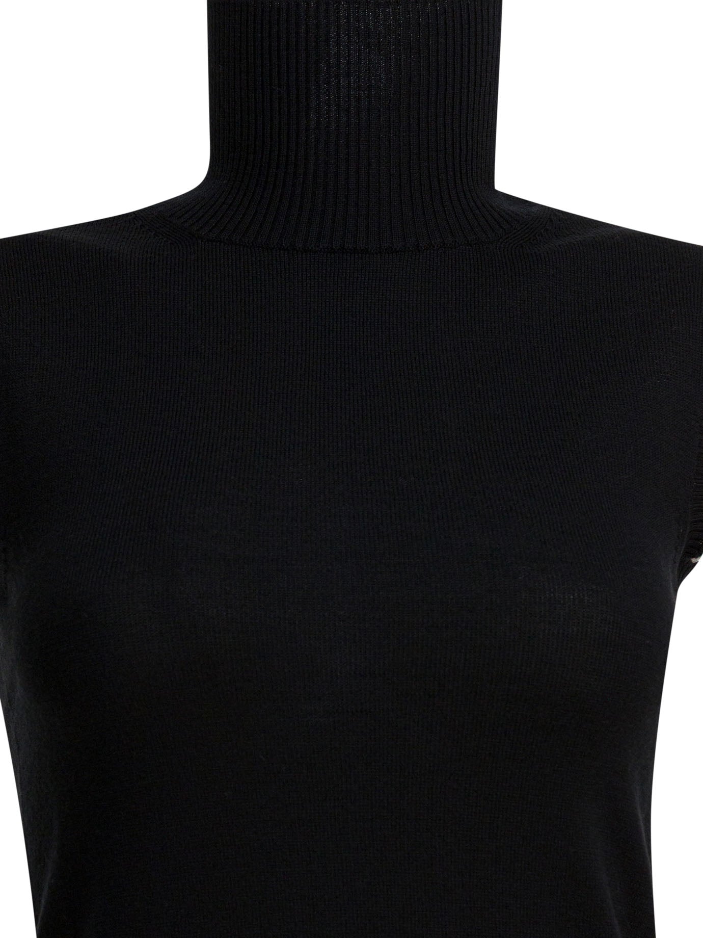 Mock neck sleeveless Knitwear
