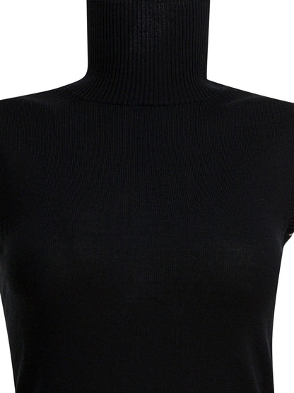 Mock neck sleeveless Knitwear