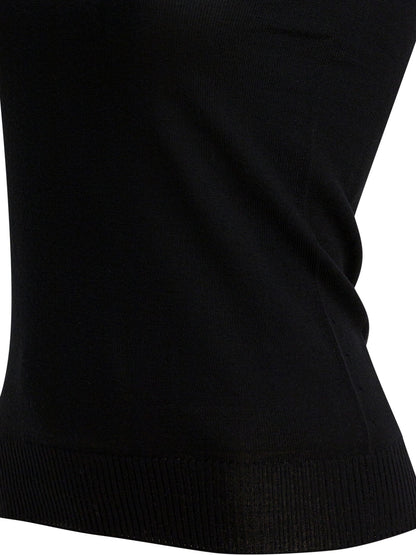 Mock neck sleeveless Knitwear