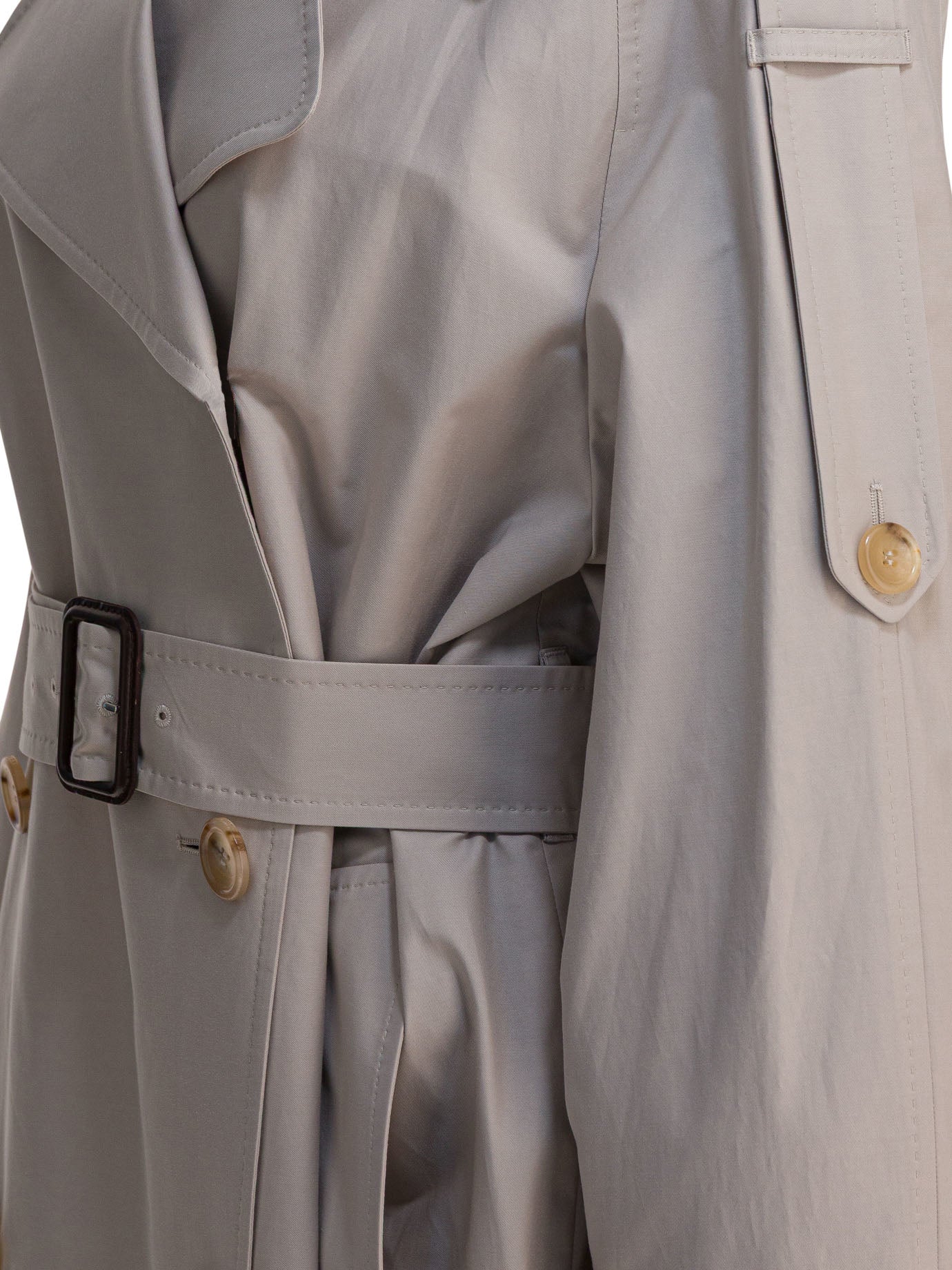 Double-breasted cotton twill trench coat Jackets and Coats