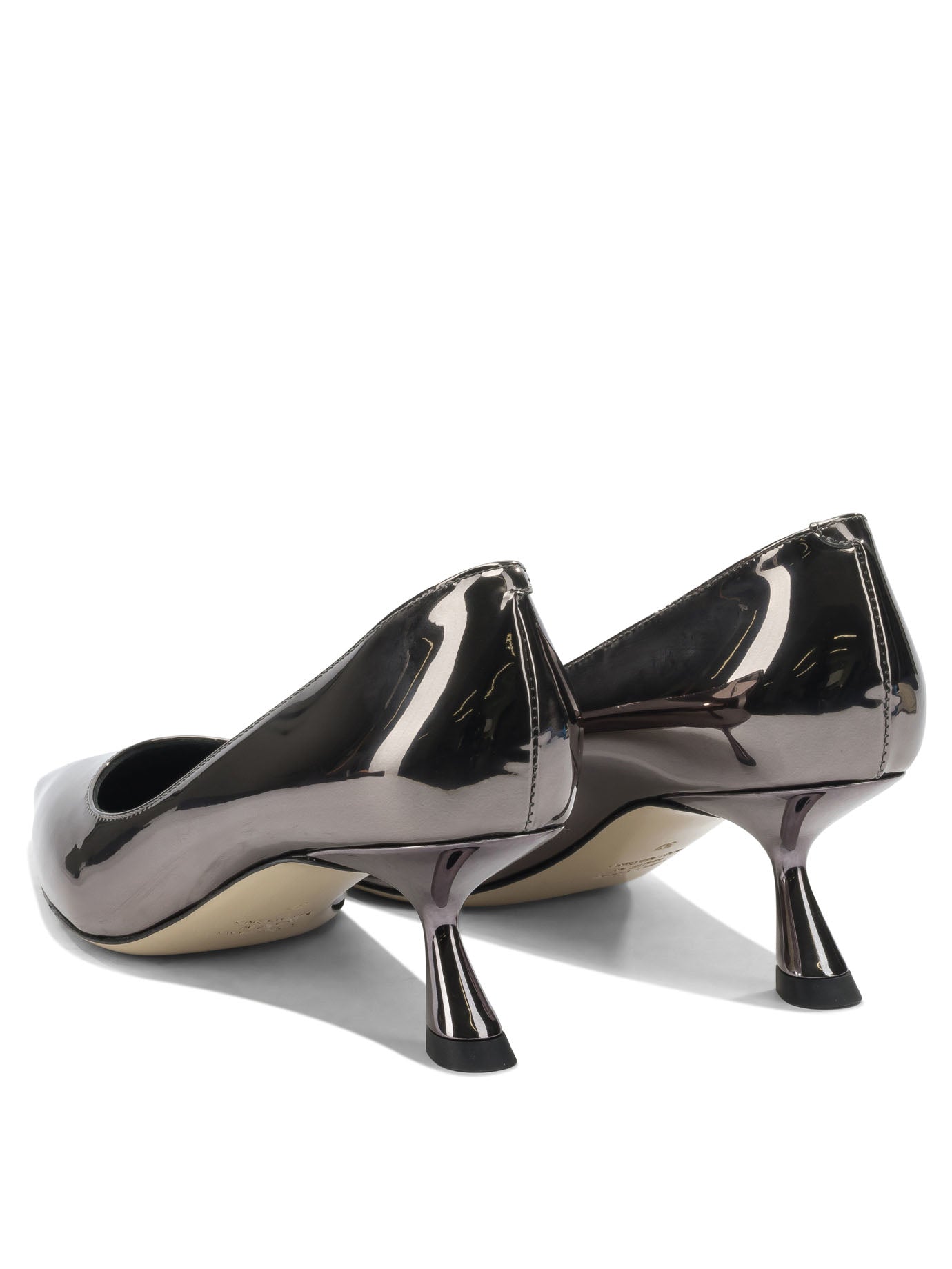 Pumps in mirror effect leather Heeled shoes
