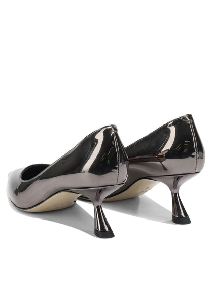 Pumps in mirror effect leather Heeled shoes