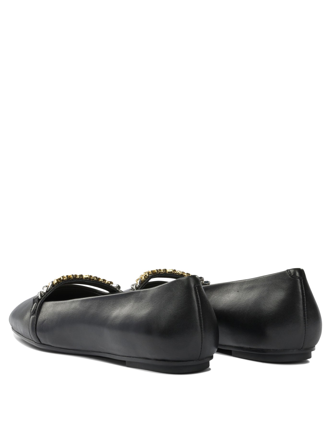 Leather ballet flats with square toe Ballerinas
