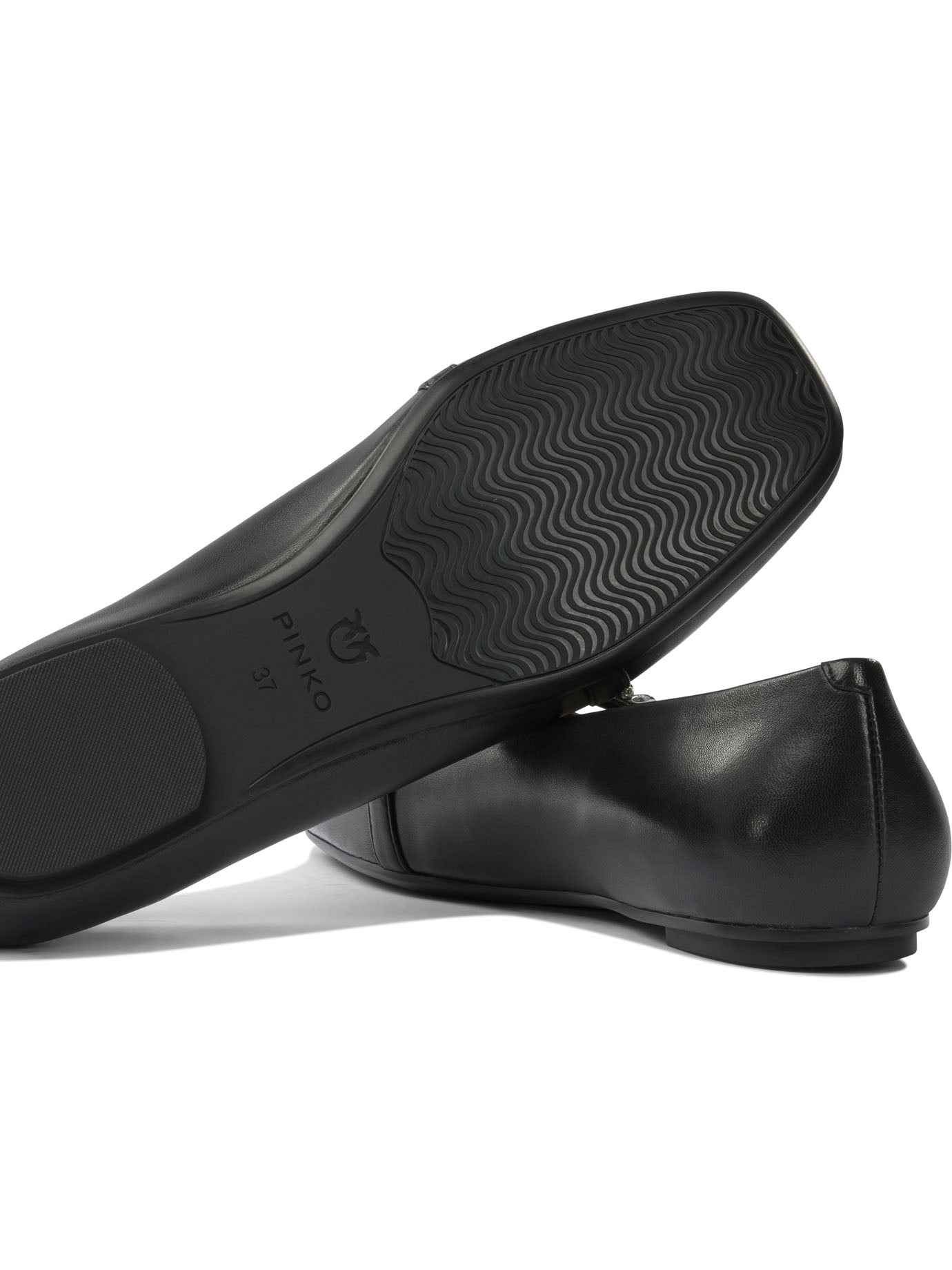 Leather ballet flats with square toe Ballerinas