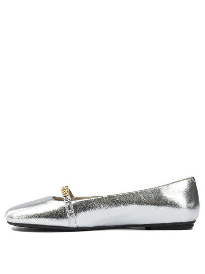 Leather ballet flats with square toe Ballerinas