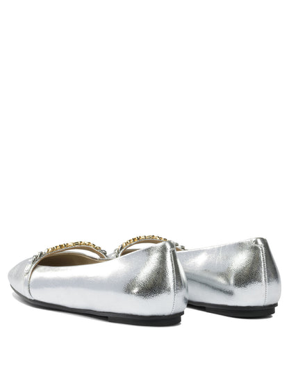 Leather ballet flats with square toe Ballerinas