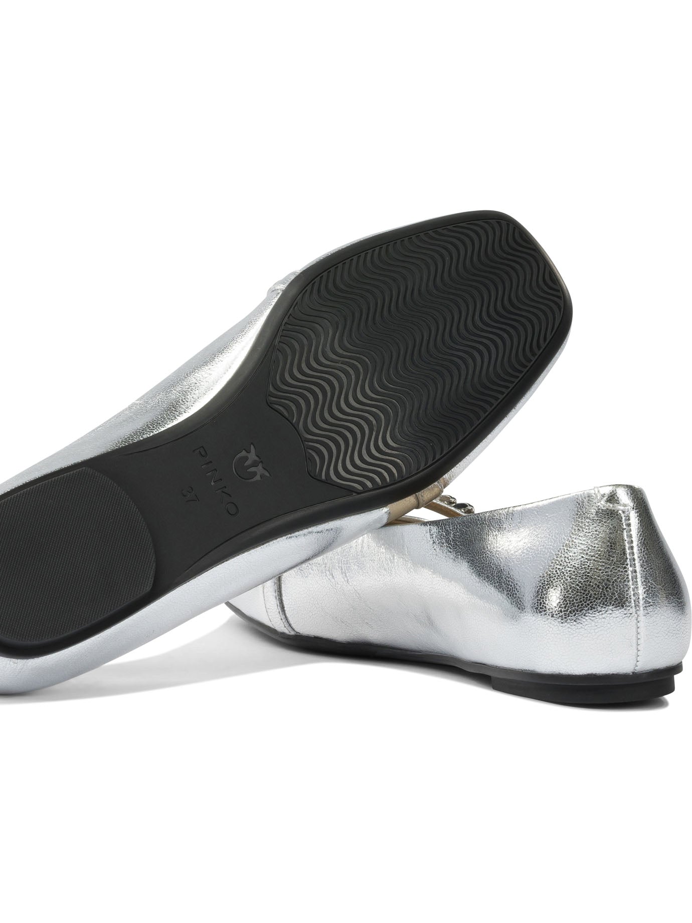 Leather ballet flats with square toe Ballerinas