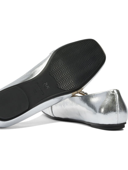 Leather ballet flats with square toe Ballerinas