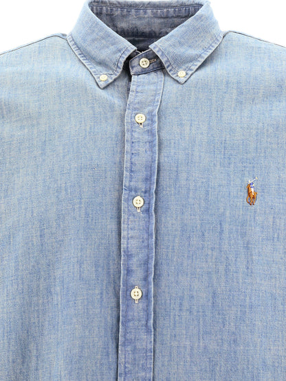 Custom-fit chambray shirt Shirts
