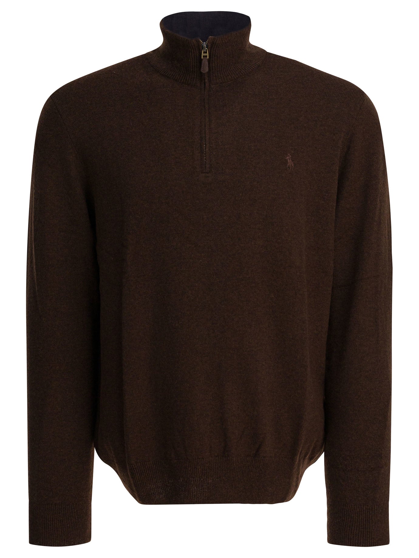 Wool sweater with zipper Knitwear