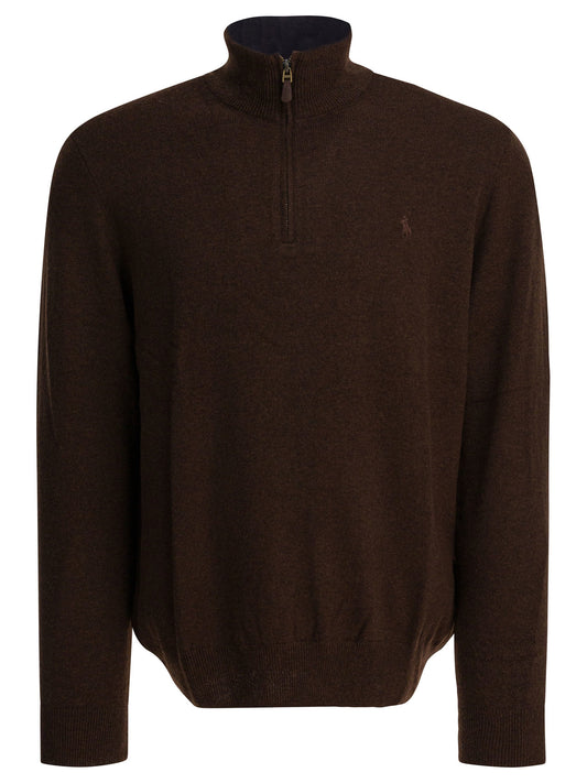 Wool sweater with zipper Knitwear