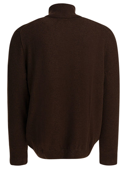 Wool sweater with zipper Knitwear